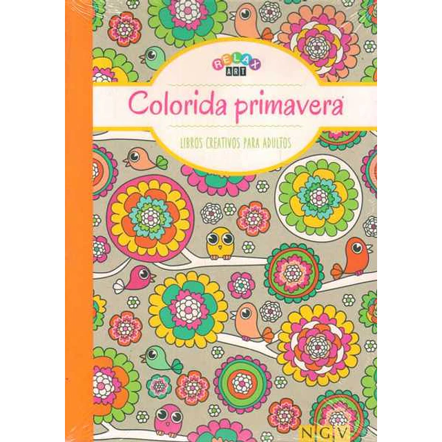 Colorida primavera. Libros creativos para adultos