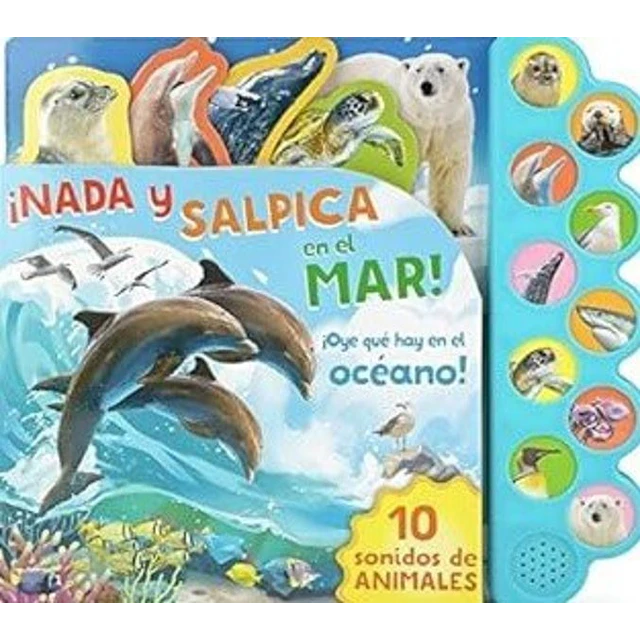 Nada y salpica en el mar!