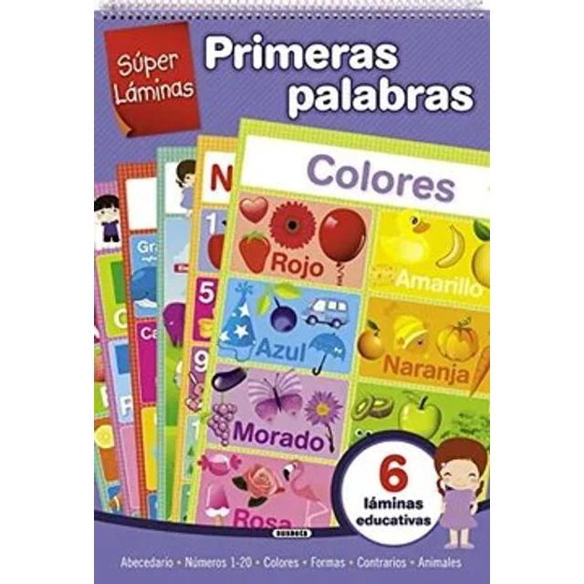 Primeras palabras. Colores. Super laminas