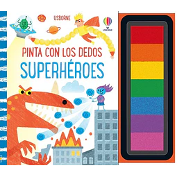 Superheroes. Pinta con los dedos