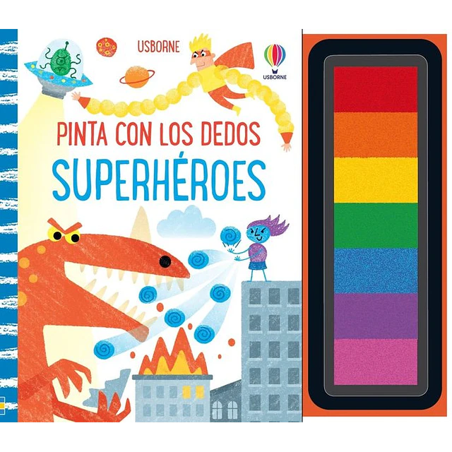 Superheroes. Pinta con los dedos