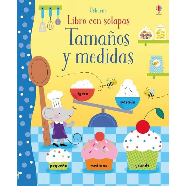 Tamaños y medidas. Libro con solapas
