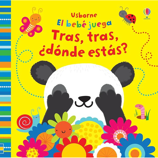 Tras tras ¿Donde estas? el bebe juega