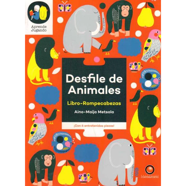 Desfile de animales. Libro rompecabezas