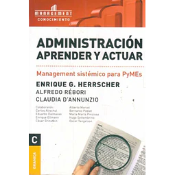Administracion aprender y actuar: Management sistemico para pymes