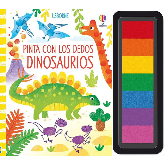 Dinosaurios. Pinta con los dedos