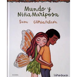 Mundo y niña mariposa