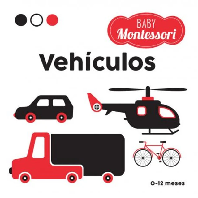 Vehiculos. Baby montessori. 0 - 12 meses