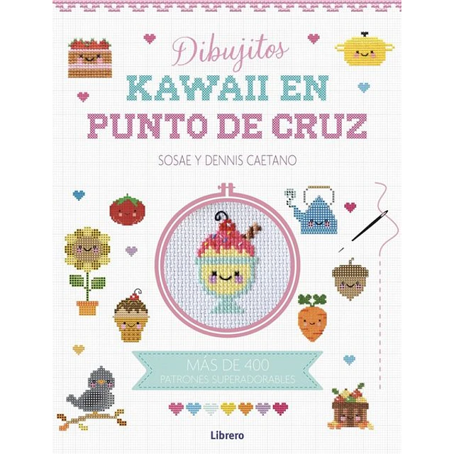 Dibujitos kawaii en punto de cruz