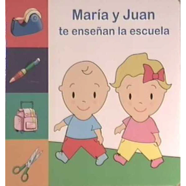 Maria y juan te enseñan la escuela