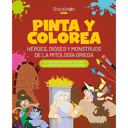 Pinta y colorea  heroes dioses y monstruos de la mitologia griega