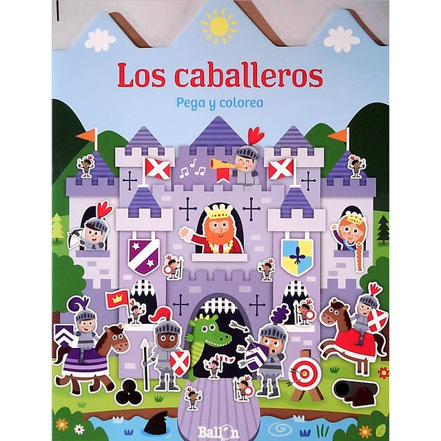 Caballeros los pega y colorea