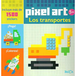 Los transportes. Pixel art 5+