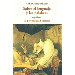 Sobre el lenguaje y las palabras - La personalidad literaria