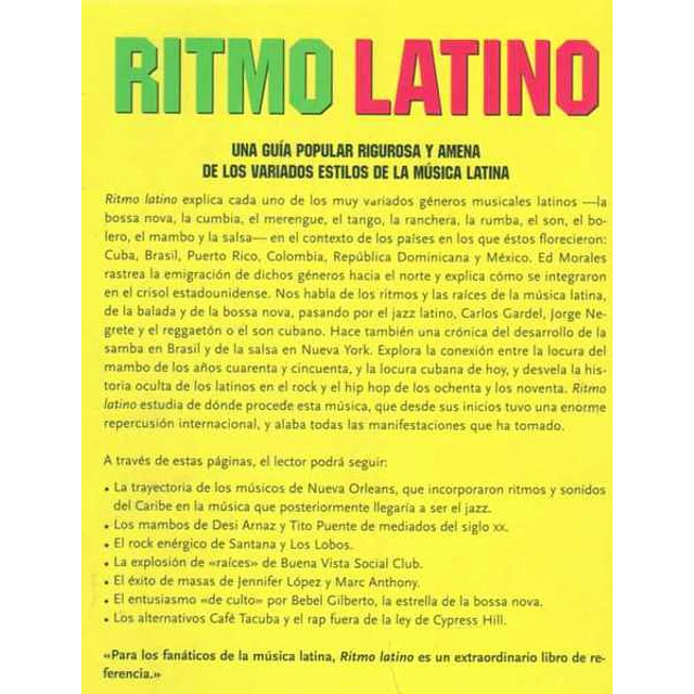 Ritmo latino. La musica latina desde la bossa nova hasta la salsa