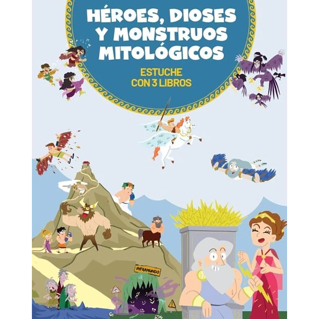 Estuche heroes dioses y monstruos mitologicos
