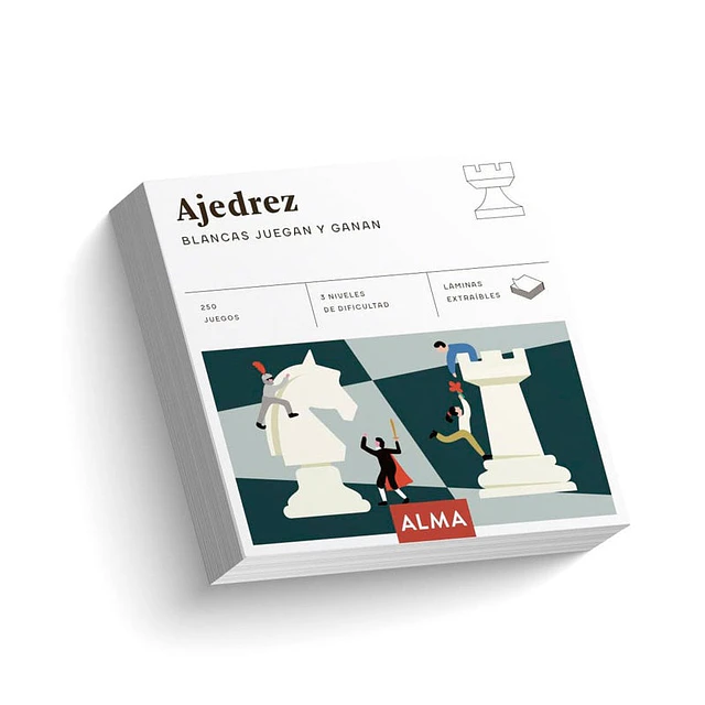 Ajedrez. Blancas juegan y ganan