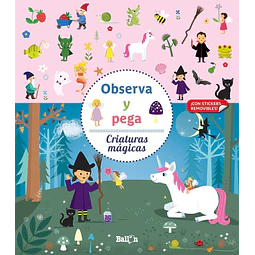 Observa y pega. Criaturas mágicas