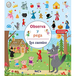 Observa y pega. Los cuentos