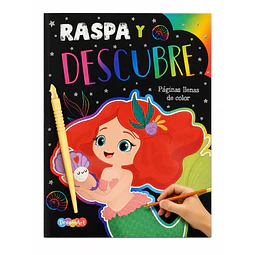 Raspa y descubre sirenas. Páginas llenas de color
