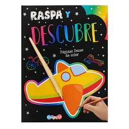 Raspa y descubre transportes. Páginas llenas de color