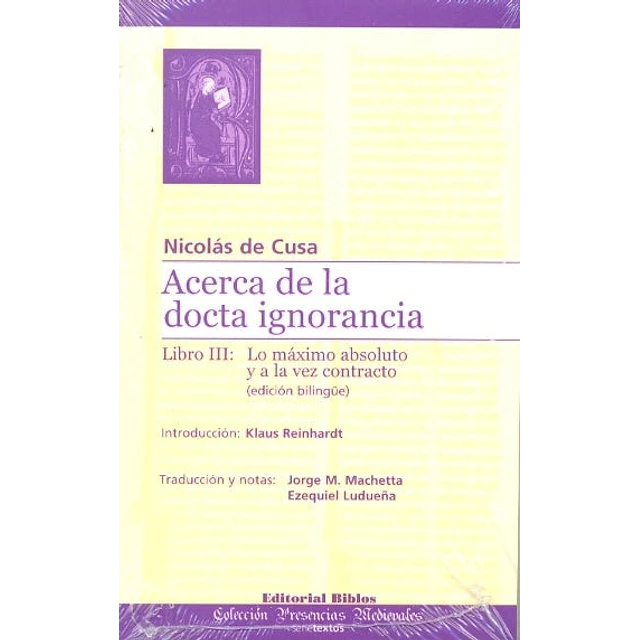 Acerca de la docta ignorancia. Libro III