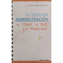 Tu tesis en Administración