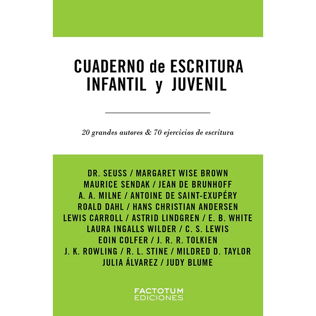 Cuaderno de escritura infantil y juvenil