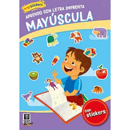 Aprendo con letra imprenta mayúscula. Con stickers