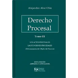 Derecho procesal. Tomo III