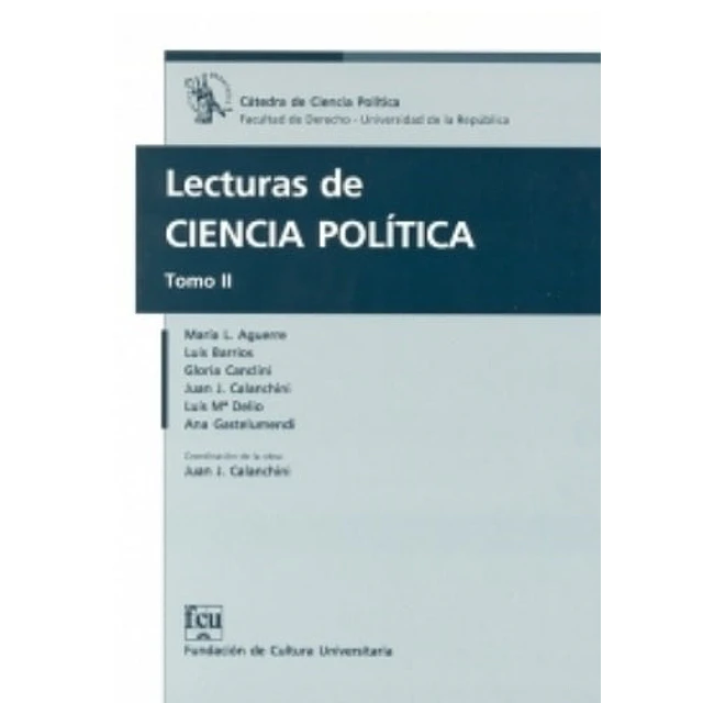 Lectura de ciencia política. Tomo II