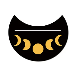 Soporte de madera para carta de Tarot (Fase lunar)