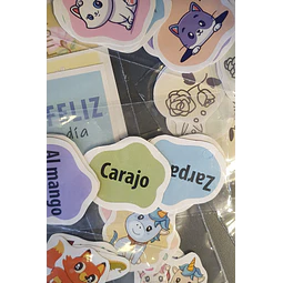 Bolsita con 6 stickers by Creadora
