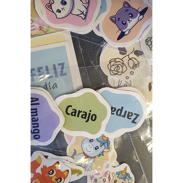 Bolsita con 6 stickers by Creadora