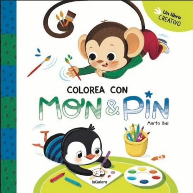 Mon & Pin. Actividades 1. Colorea con Mon & Pin