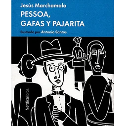 Pessoa, gafas y pajarita