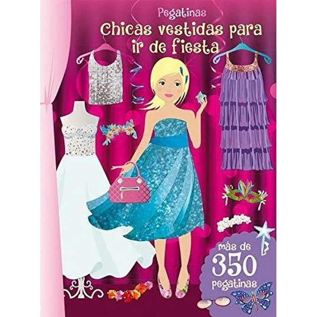 Chicas vestidas para ir de fiesta. Pegatinas