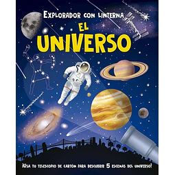 Explorador con linterna: el universo