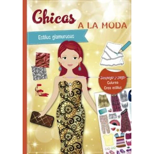 Pegatinas. Chicas a la moda. Estilos glamurosos