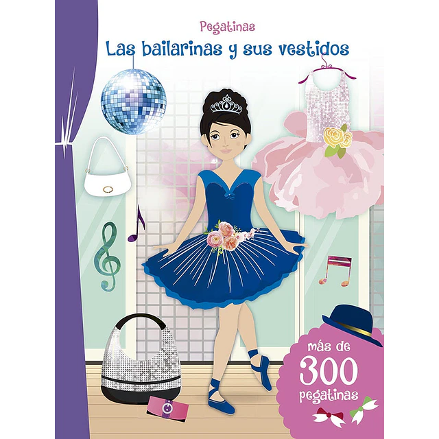 Pegatinas. Las bailarinas y sus vestidos