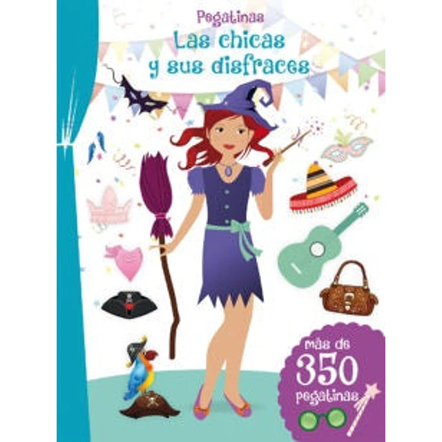 Pegatinas. Las chicas y sus disfraces