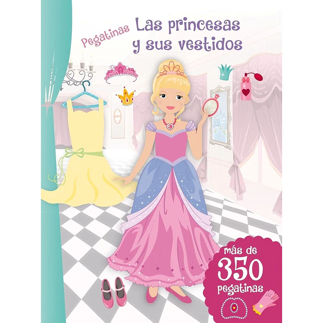 Pegatinas. Las princesas y sus vestidos