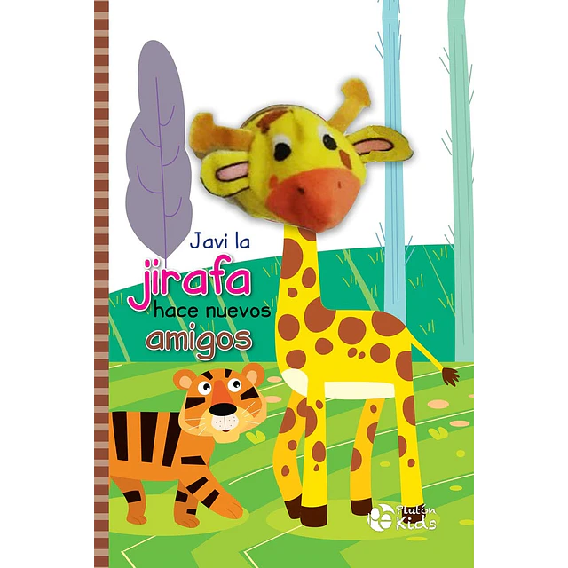 Javi la Jirafa hace nuevos amigos - Libro Títere