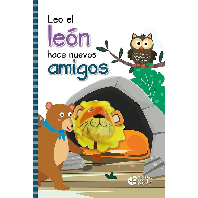Leo el León hace nuevos amigos - Libro Títere