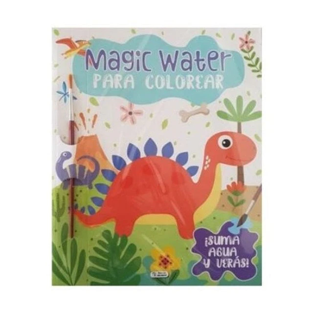 Magic water para colorear. Dinosaurio