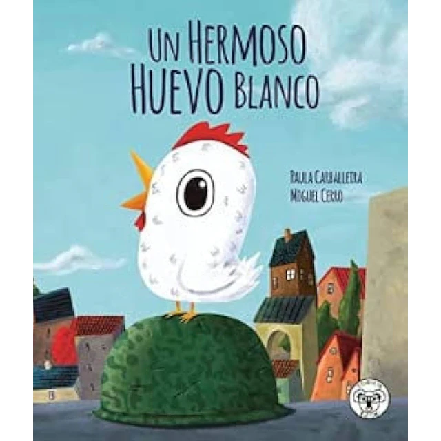 Un hermoso huevo blanco