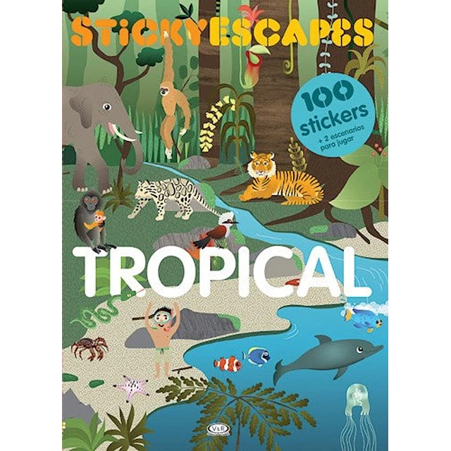 Stickyescapes Tropical. 100 Stickers