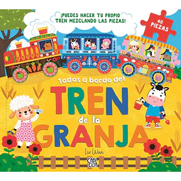 Todos a bordo del tren de la granja (Libro rompecabezas)