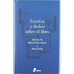Escritos y dichos sobre el libro