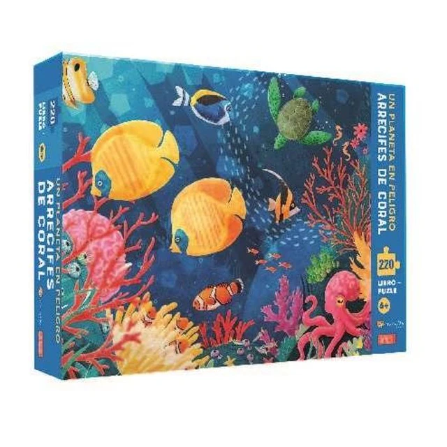 Arrecifes de coral. Un planeta en peligro. Libro puzle